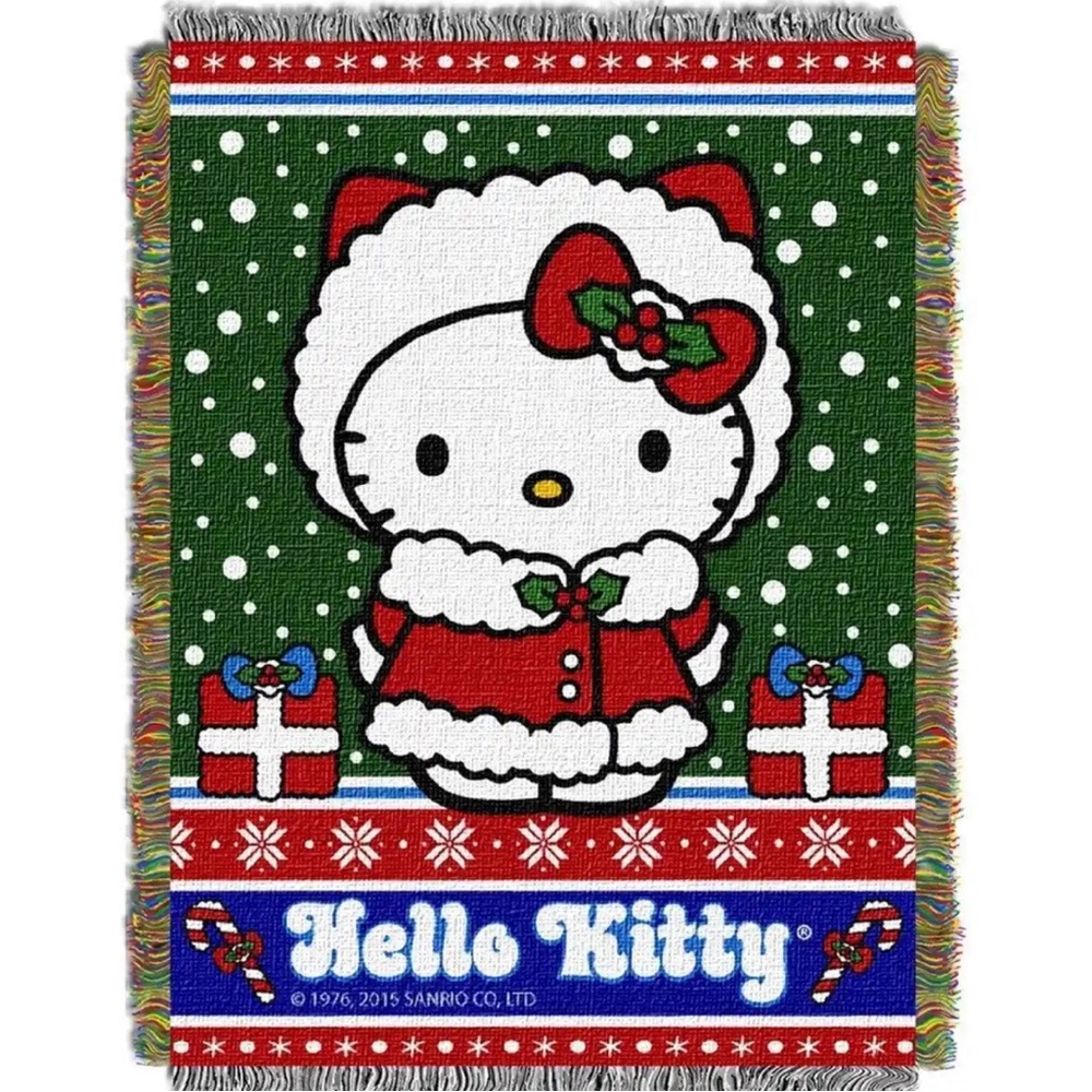Hello kitty throw blanket